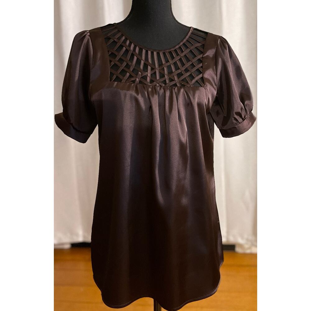 Chocolate Brown Baby Doll Blouse